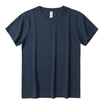 240 г 100% хлопчатобумажных футболок большого размера с заниженным плечом, плотных футболок, изготовленных на заказ, с текстовым рисунком логотипа, пустой повседневный топ с коротким рукавом