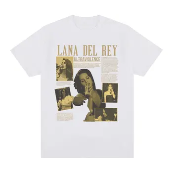 Винтажная футболка Lana Del Rey, Футболка с Музыкальным альбомом Ultraviolence, Мужская Женская мода Harajuku, Футболки Оверсайз, Хип-Хоп, Уличная одежда