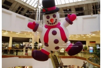 Надувной рождественский тематический прекрасный рождественский снежный человек широко используется на вечеринках, украшении парка развлечений, является культовым рождественским