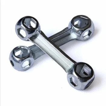 Ключ с наружной шестигранной головкой типа кости Инструмент для ремонта велосипеда с наружной шестигранной головкой из пористой кости Ключ с гнездом для кости