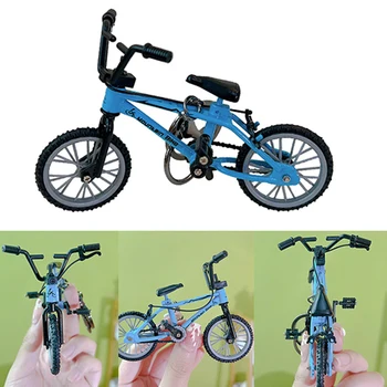 Мини-модель велосипеда из сплава, брелок для ключей, металлический палец, сумка для горного велосипеда, Брелок для ключей, Игрушка в подарок для мужчин, Коллекционные подарки