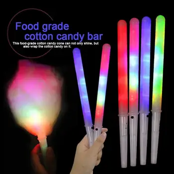 Светящаяся палочка с батарейным питанием, декоративная Светодиодная подсветка для пищевых продуктов, красочная безопасная светящаяся палочка Marshmallow Club для праздника