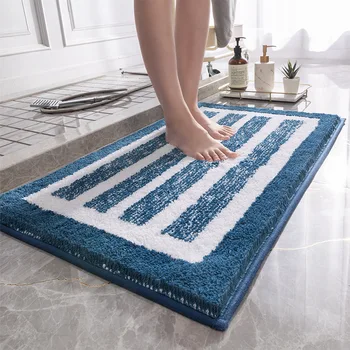 Быстросохнущие коврики для ванной, коврики для ванной комнаты, впитывающие прочные нескользящие ковры для ванной, мягкие волокна, коврик для ванной, утолщающие коврики для пола