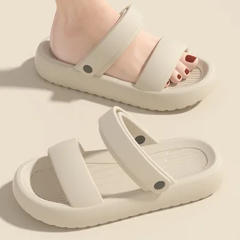Наружные тапочки из ЭВА, женские летние пляжные сандалии двойного назначения, водонепроницаемые Модные офисные сандалии для пары Ins
