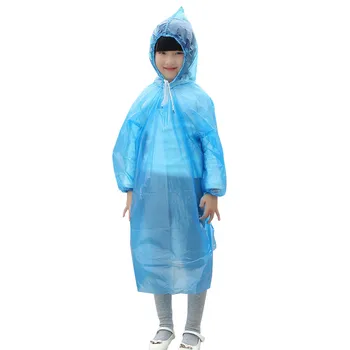 Disposable Child  Raincoat Set  Waterproof Protective Clothing Unisex дождевик детский дождевик 판초우의 레인코트 Waterproof Raincoat