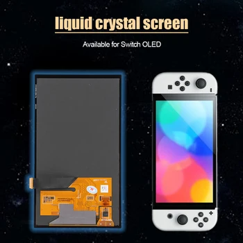 Замена сенсорного экрана Оригинальный ЖК-экран в сборе с цифровым преобразователем для OLED-игровой консоли Nintendo Switch