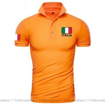 2023 Italia Италия Рубашка Поло Мужская Новейшая мода Удобные полностью хлопковые поло Дизайн Национальной команды Классический бренд Хипстерская толстовка