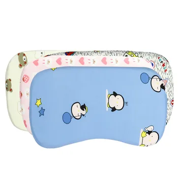Подушка в форме младенца Боковая подушка для сна с хлопковой подушкой с эффектом памяти для защиты шеи для детей в возрасте от 0 до 2 лет для новорожденных
