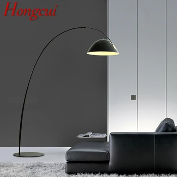 Торшер Hongcui Nordic Black для рыбалки, современная семейная гостиная Рядом с диваном, креативный светодиодный декоративный светильник