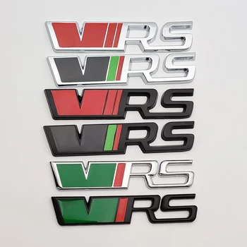 3d Логотип RS Эмблема VRS, Шильдик, Передняя Решетка Радиатора Автомобиля, Значок Багажника Для Skoda Fabia Kodiaq Superb Octavia 2 3 A5 A7, Аксессуары RS VRS