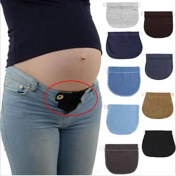 1шт Женский Регулируемый эластичный пояс для беременных, расширяющий талию, Одежда, брюки для беременных, швейные принадлежности