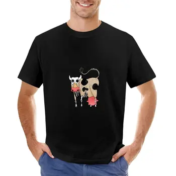 Футболка Zombie Cow, быстросохнущая футболка, летняя одежда, футболка blondie, мужские забавные футболки