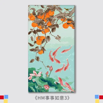 3431Ann-Tulip diy цифровая картина маслом, масляная живопись, акриловая цветочная живопись, пейзажная живопись ручной работы