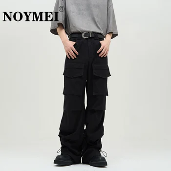 Повседневные брюки-карго NOYMEI с карманами, мужские прямые широкие брюки, Весенний Темперамент, американский уличный шик WA1761