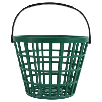 Корзины для мячей, маленькие зеленые аксессуары, держатель для контейнера для игры в гольф, корзина для переноски для домашних видов спорта на открытом воздухе (зеленый, можно использовать