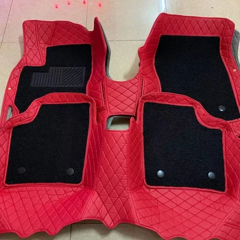 Роскошные и модные дизайнерские кожаные Водонепроницаемые автомобильные коврики 5D на заказ для prius 04-09