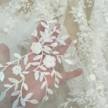 маленькое эластичное свадебное платье цвета слоновой кости, кружевная ткань шириной 130 см, кружевная ткань продается по ярдам