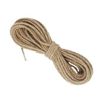 6 Шт Шнур из натуральной пеньки длиной 10 м, Джутовый шнур, Сизалевая веревка, мешок для шнура толщиной 3 мм