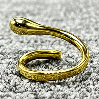 2022 Новый UNO DE 50 Креативный Модный Посеребренный 14-Каратный Желтый Брелок-кольцо в подарок