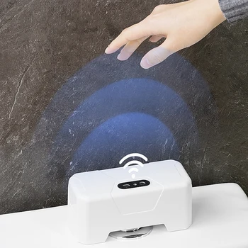 Бесконтактная кнопка смыва унитаза Инфракрасная индукционная электрическая кнопка смыва IPX5 Водонепроницаемая брызгозащищенная для ванной комнаты дома в отеле