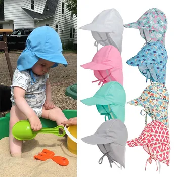 Быстросохнущие l Детские Широкополые Шляпы Для детей в возрасте от 3 Месяцев до 5 лет С Широкими полями, Пляжные Солнцезащитные кепки с защитой от ультрафиолета, Незаменимые Солнцезащитные кепки для улицы