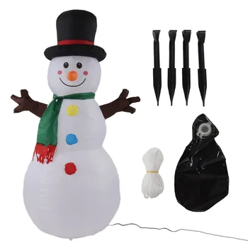 Взорвать Снеговика US Plug 110-240 В Модный Многофункциональный Рождественский Надувной Снеговик из Полиэстера для Внутреннего Дворика