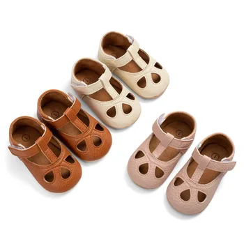 Детская повседневная обувь для мальчиков и девочек, детские сандалии с мягкой подошвой, открытые Летние сандалии для малышей снаружи, обувь