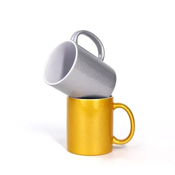 персонализированный логотип 11 10 15 унций Vegas Gold с металлическим глянцевым покрытием керамическая кофейная чашка кружка