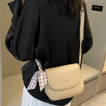 Корейская женская сумка через плечо из искусственной кожи 2023, брендовые маленькие Женские сумки через плечо, модные Роскошные Дизайнерские женские сумки Sac A Main