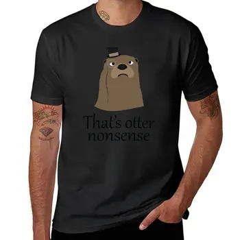 Новая футболка Otter Nonsense, быстросохнущая футболка, графическая футболка, мужские футболки, повседневные стильные
