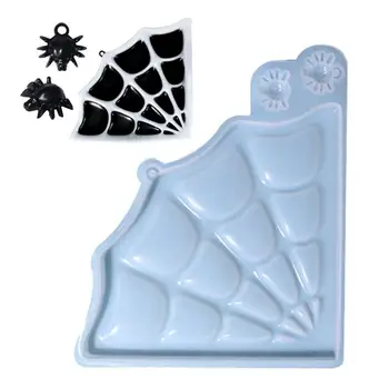 Хэллоуин пауки веб-формы силиконовые DIY смолы шоколадные конфеты силиконовые формы силиконовые формы для мыловарения воск мыло глина ремесло