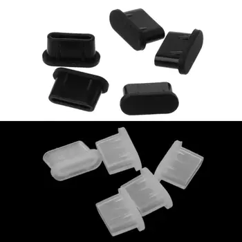 5ШТ Пылезащитный штекер Type-C, USB-порт для зарядки, защищает ваши устройства от попадания пыли и загрязнений на аксессуары для телефонов