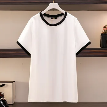 Топ с коротким рукавом для беременных женщин 2022, летняя новая модная футболка, женская белая