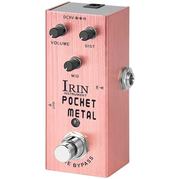 Гитарный Эффектор IRIN Карманный Металлический Эффектор для электрогитары Chorus Профессиональный Одноблочный Эффектор Mini Effector 9,2X4,6X4,3 см