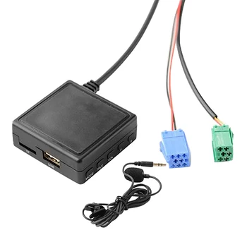 Автомобильный модуль Bluetooth 6-контактный адаптер AUX TF USB Беспроводной радиоплеер Стерео аудио модуль для Renault 2005-2011