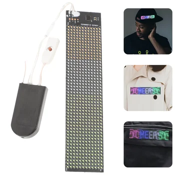 Автомобильная светодиодная вывеска Удобная программируемая светодиодная вывеска для одежды DIY Party LED вывеска