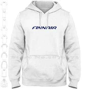Одежда унисекс с логотипом Finnair 2023 Толстовка с капюшоном с графическим логотипом бренда