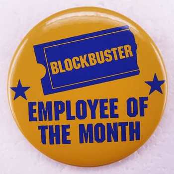 Сотрудник месяца, значок на кнопке Pinback, значок из жести, подарок любителю кино, ювелирные изделия 58 мм