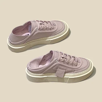 Весна и лето 2023, Розовые туфли, женская спортивная обувь, Повседневная женская белая обувь, обувь на платформе, женская обувь на платформе