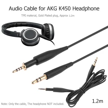 Аудиокабель 1,5 м, штекер от 2,5 мм до 3,5 мм для наушников AKG K450 Q460 K480 K451