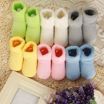 Новинка 2019 года, осенне-зимние носки для новорожденных, хлопковые толстые носки для ног малышей в пол