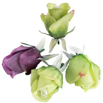 Головка из искусственных роз 6 см для свадебного украшения дома, искусственные цветы, головка из розы, венок для поделок, искусственные шелковые цветы