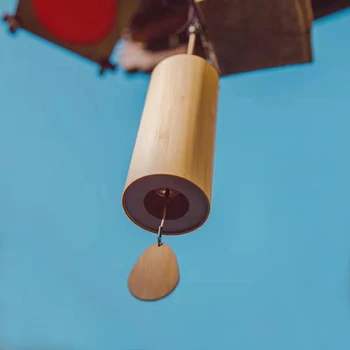 Японский бамбуковый ветряной колокольчик Серии Four Seasons Успокаивающие эмоции Домашний декор Ветряной колокольчик