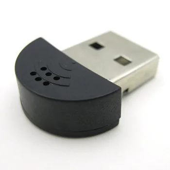 Двойной USB-микрофон Mic -47 дБ ± 4 дБ 10*8*0.5 звук с защитой от шума 360 °, Черный Настольный для ноутбука, всенаправленный ПК