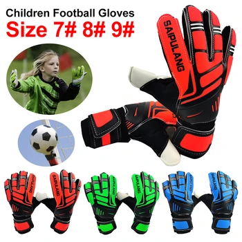 Детские профессиональные перчатки для защиты рук вратаря, спортивные перчатки вратаря, нескользящая износостойкая футбольная тренировочная перчатка