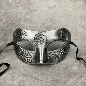Маскарадная Маска для Мужчин Antique Mask Vintage-Маска На Половину Лица Party Mask Аксессуары Для Костюмов на Хэллоуин