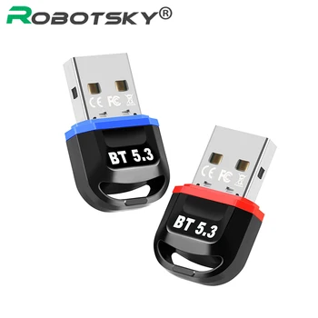 Беспроводной приемник Bluetooth 5.3, адаптер, ключ-рецептор для ПК/мыши/клавиатуры/игрового контроллера/телефона, USB-конвертер Bluetooth