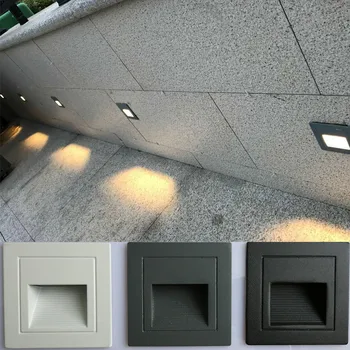 светодиодный настенный светильник 5W IP65 LED Stair Light Step Light Встраиваемый погребенный светильник в помещении / на открытом воздухе Водонепроницаемые Лестничные Ступенчатые светильники AC85-265V