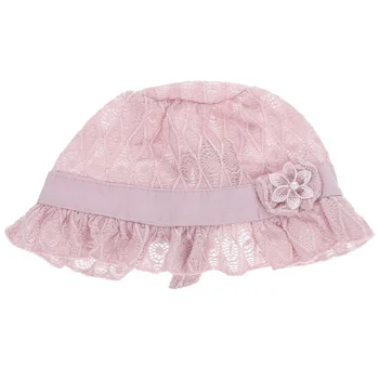 Женская кружевная шляпка-бандана с проушинами для девочек, очаровательная красивая шляпка для младенцев в возрасте от 0 до 2 лет