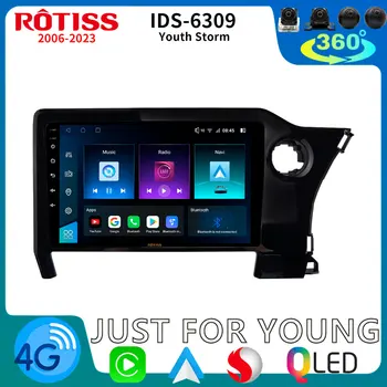 Rotiss Qualcomm 8 Core Android Автомобильный Мультимедийный GPS Для Toyota Noah 4 R90 2022-2024 CarPlay Авторадио Стерео 4G WIFI ГолоВное устройство 2 DIN